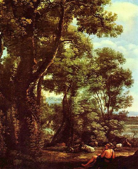 Claude Lorrain Landschaft mit Ziegenhirt oil painting picture